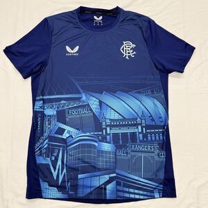 Rangers FC Jersey Shirt Men’s Medium Blue 2022/23 Soccer Football Club Castore